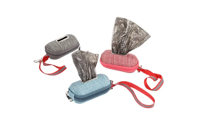 3PCs Pet Garbage Bag Dispenser Oval Dog Stool Bag Storage Box