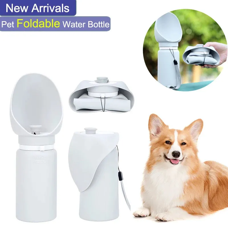 550ml Folding Pet Outdoor Walking Mug | Portable Travel Water Bottle for Dogs and Cats | Drinking Water Dispenser Cup | Alo Trendy