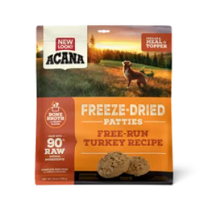 ACANA Freeze-Dried Free-Run Turkey Recipe High Protein Patties Dog Food