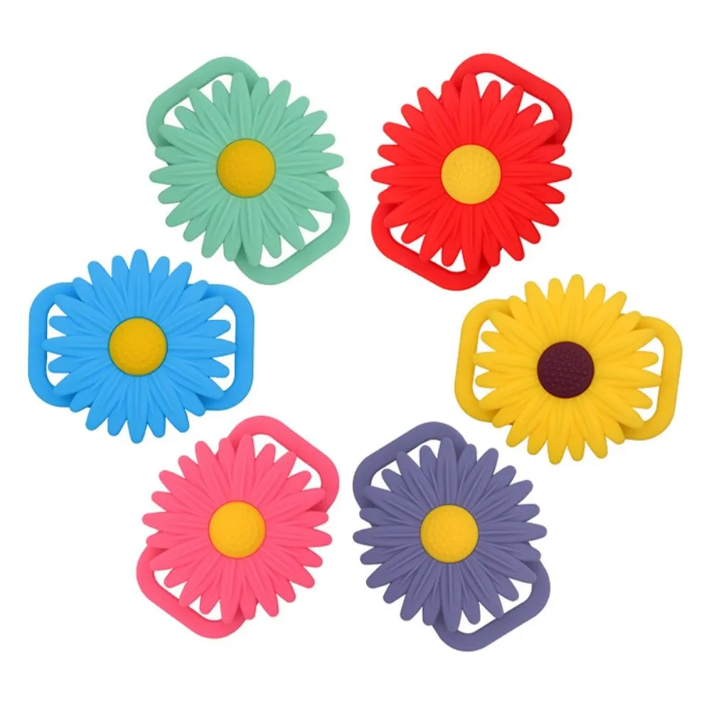 AirTags daisy flower silicone cover - Green