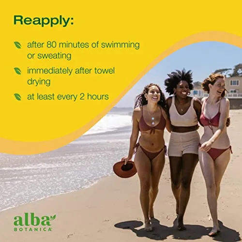 Alba Botanica Sunscreen for Face and Body, Fragrance-Free Sheer Mineral Sunscreen Spray, Broad Spectrum SPF 30, Water Resistant and Biodegradable, 5 fl. oz. Bottle