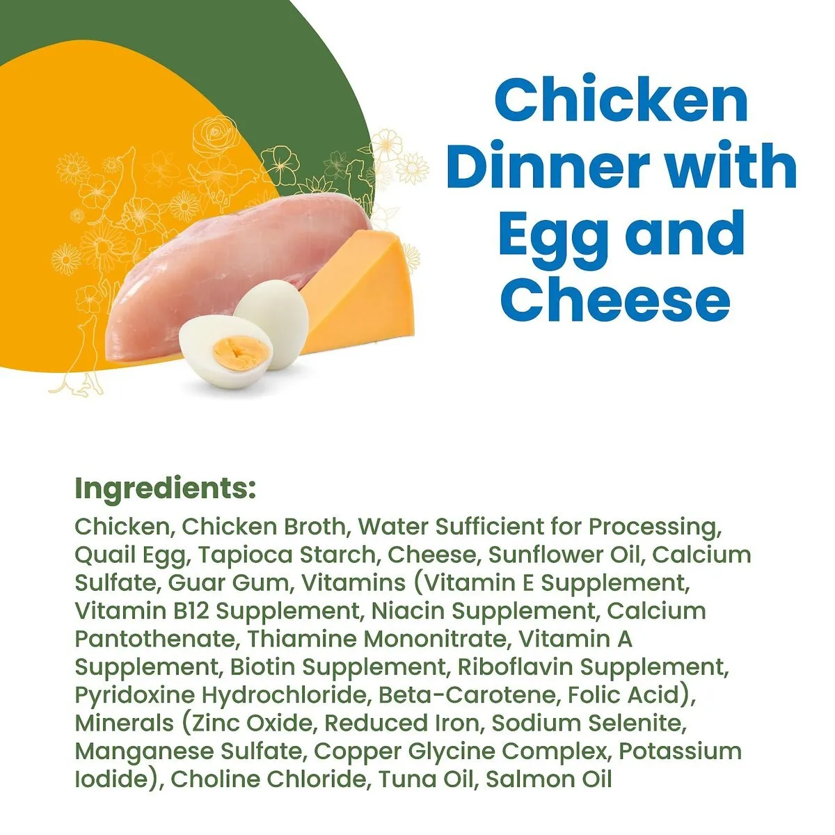 Almo Nature HQS Complete Chicken Dinner With Cheese & Egg Dog Wet Food