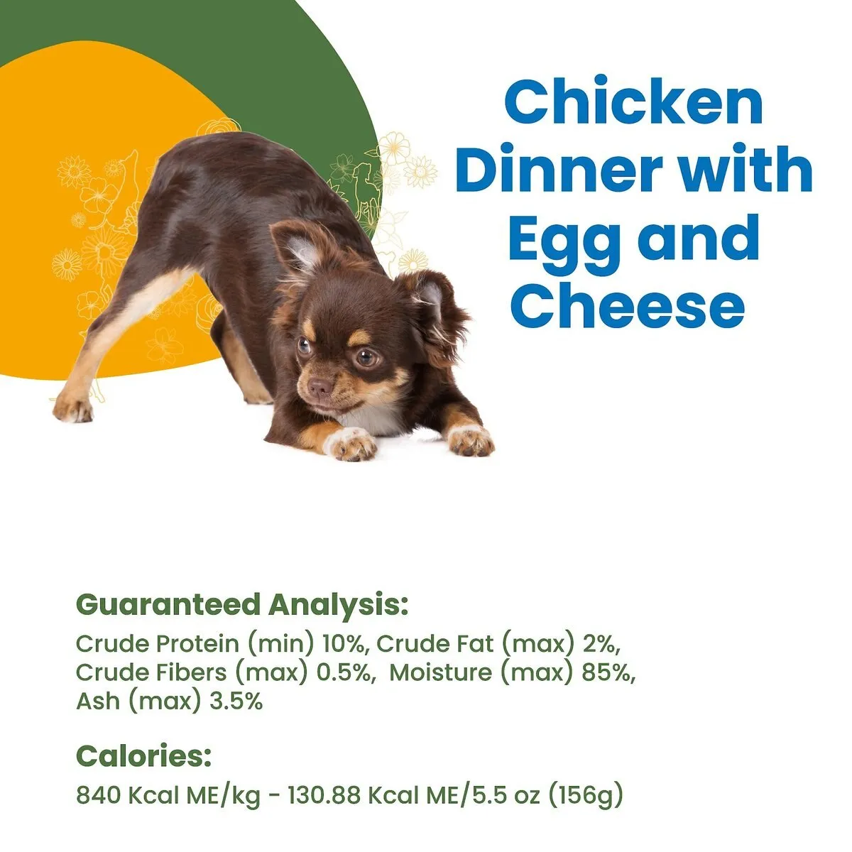 Almo Nature HQS Complete Chicken Dinner With Cheese & Egg Dog Wet Food