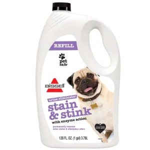 BISSELL Pet Stain & Stink Remover with Enzyme Action for Carpet Gallon Refill (128 oz)