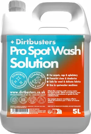Dirtbusters Spotwash Carpet Cleaner Shampoo Solution (5L)