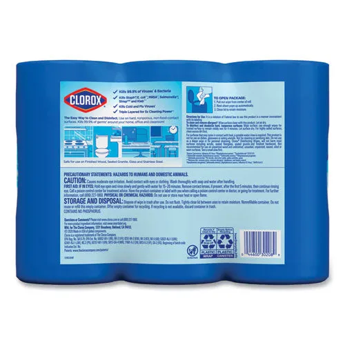 Disinfecting Wipes, 1-ply, 7 X 8, Fresh Scent/citrus Blend, White, 75/canister, 3/pack, 4 Packs/carton