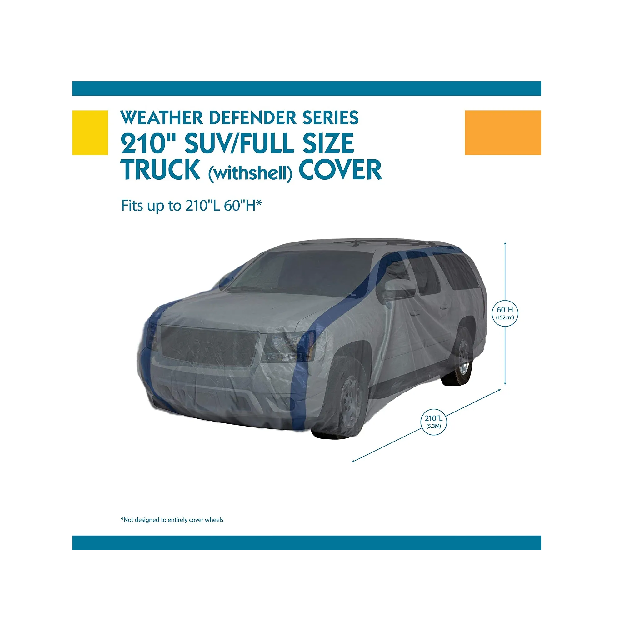 Duck Covers for SUVs/Trucks with Canvas or Box Top up to 17' 6"