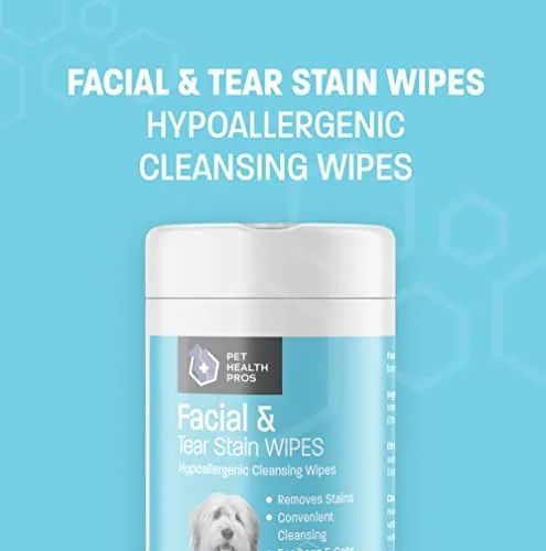 Eye Wipes Tear Stain Remover for Dogs & Cats