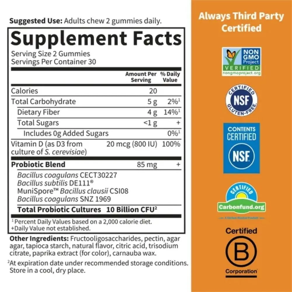 Garden of Life Dr Formulated Probiotic 5b Gummies 60ct Strawberry