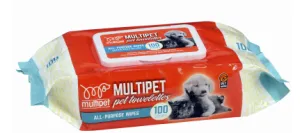 MULTIPET INC Groom Genie Daily Clean Pet Wipes, 100-Ct.