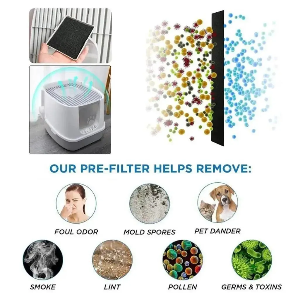 Pet Activated Carbon Filter Odor Control