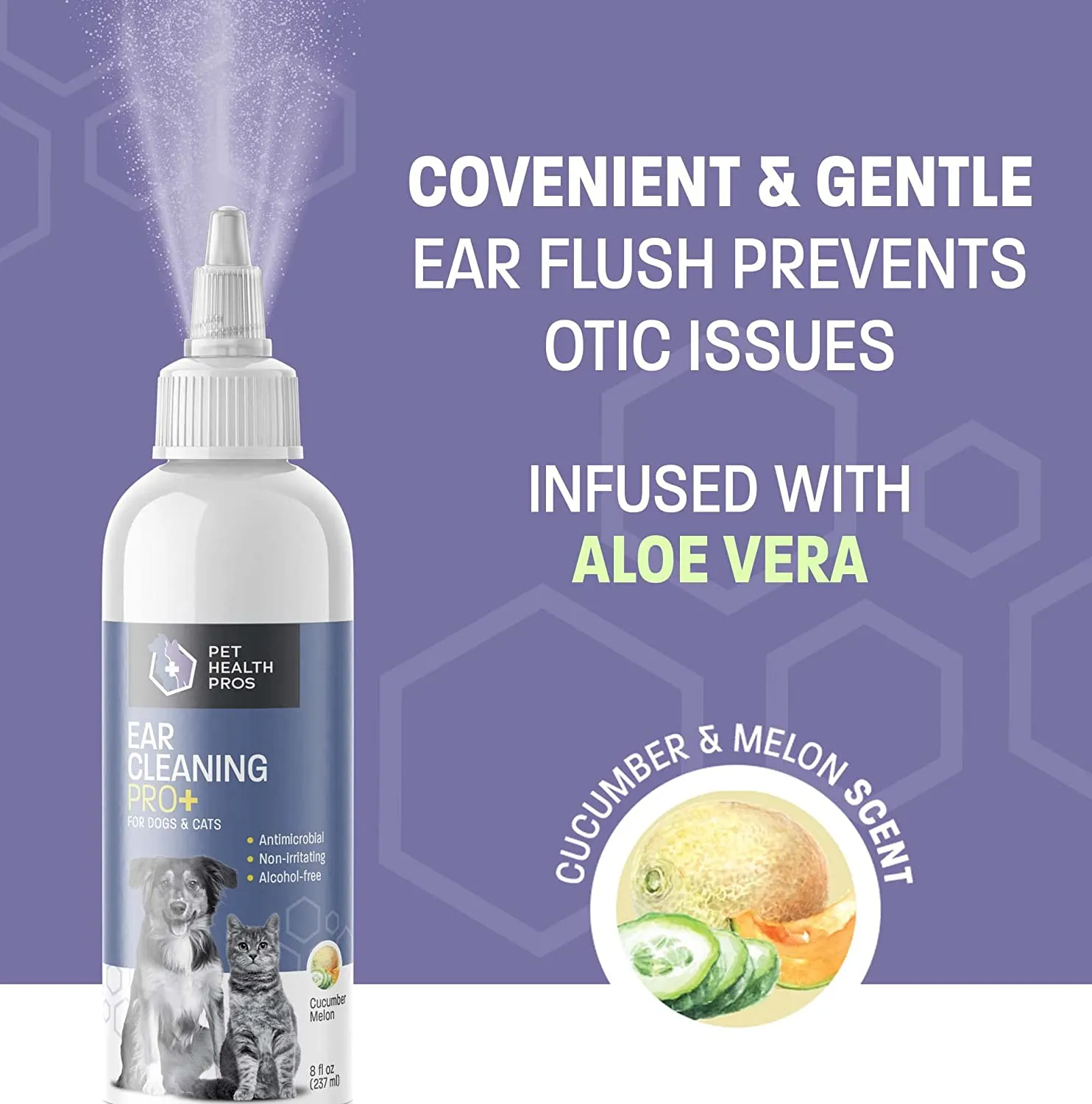 Pet Health Pros Advanced Pet Ear Cleaner: Easy to Use, Removes Dirty and Prevents Itchiness - 8oz.