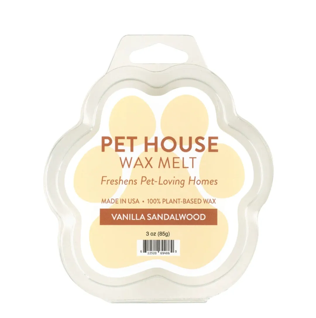 Pet House Candles & Wax Melts- Vanilla Sandalwood