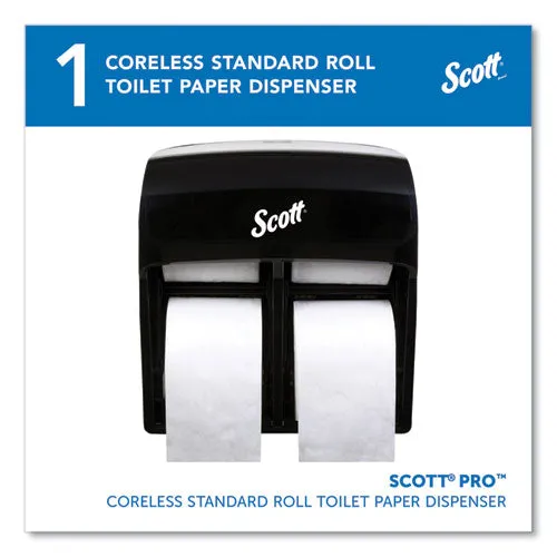 Pro High Capacity Coreless Srb Tissue Dispenser, 11.25 X 6.31 X 12.75, Black