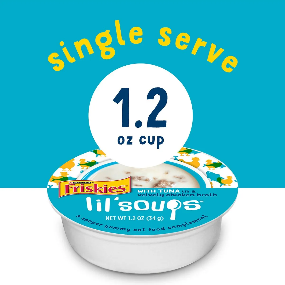 Purina Friskies Lil' Soups with Tuna Wet Cat Food - 1.2 oz.
