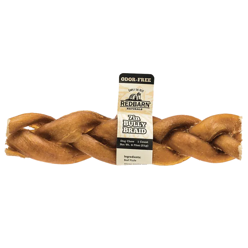 Redbarn Odor-Free Braided Bully Stick