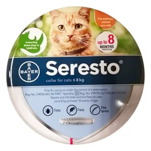 Seresto Collar for Cats 0-8KG ORANGE
