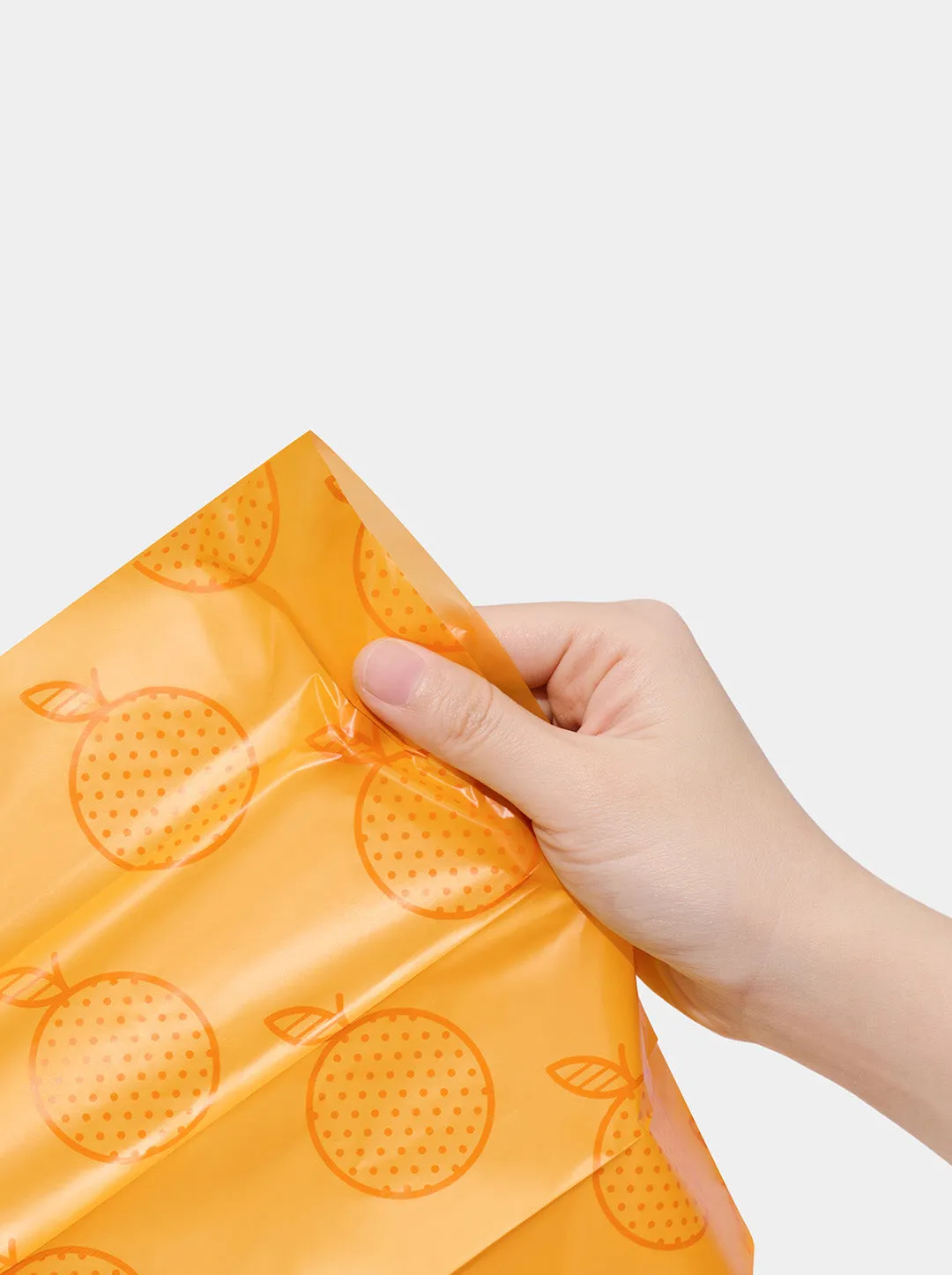 Tangerine Pet Poop Bags & Dispenser Set (1 Dispenser  7 Rolls)