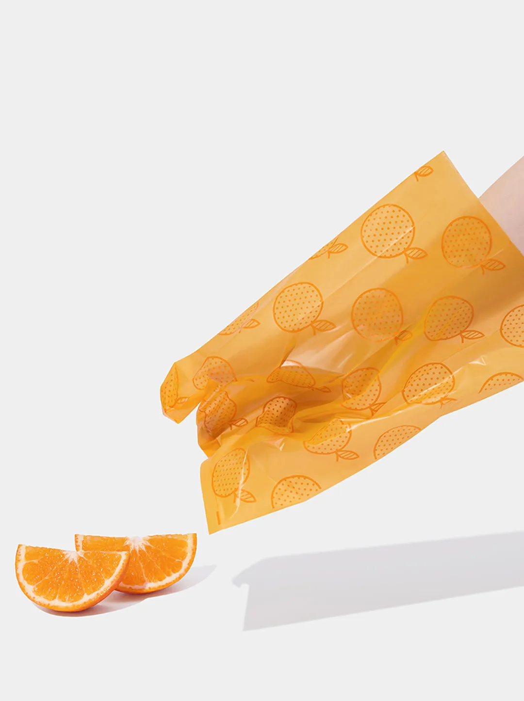 Tangerine Pet Poop Bags & Dispenser Set (1 Dispenser  7 Rolls)