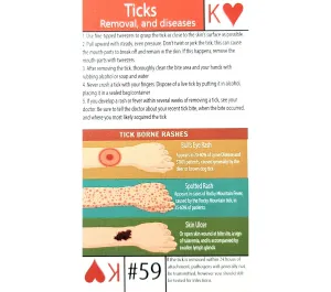Tip Card #59 Tick Removal and Tick-Borne Diseases