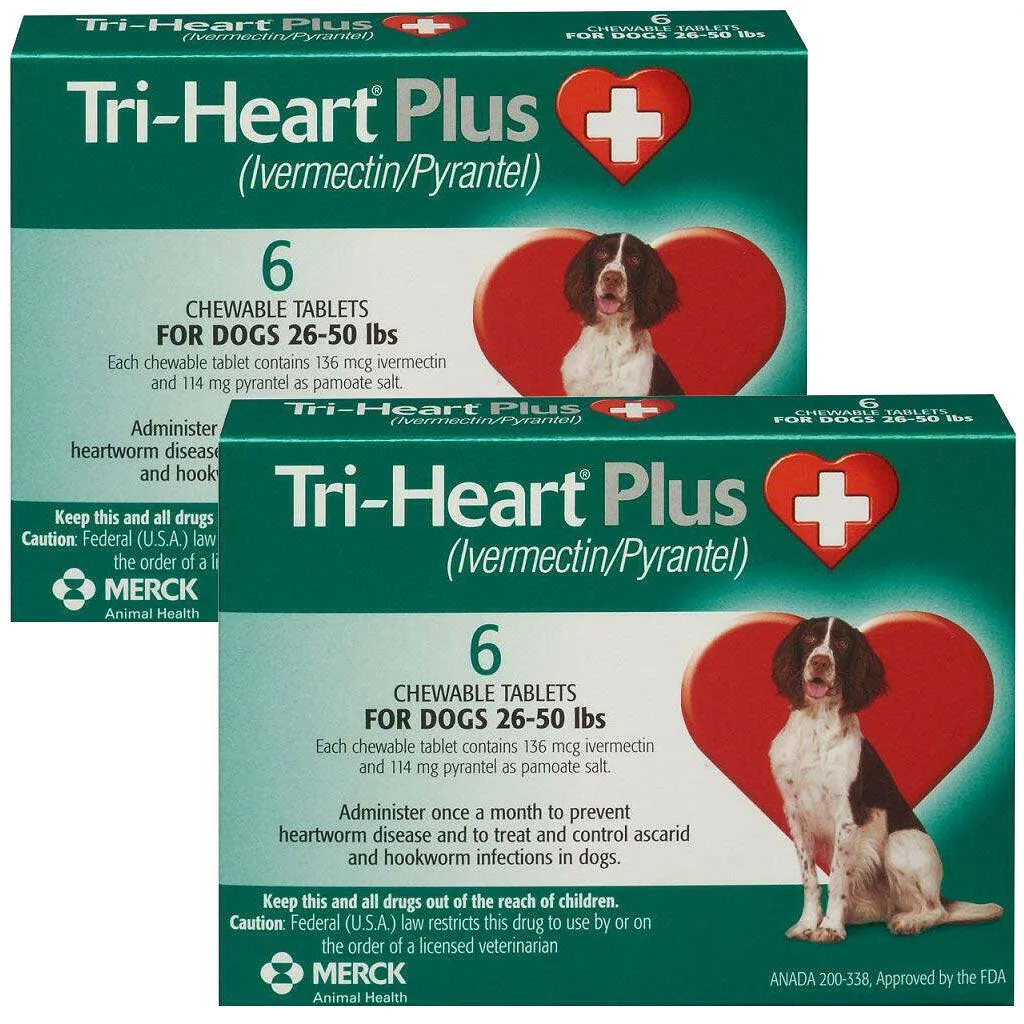 Tri-Heart Plus for Dogs 26-50lbs