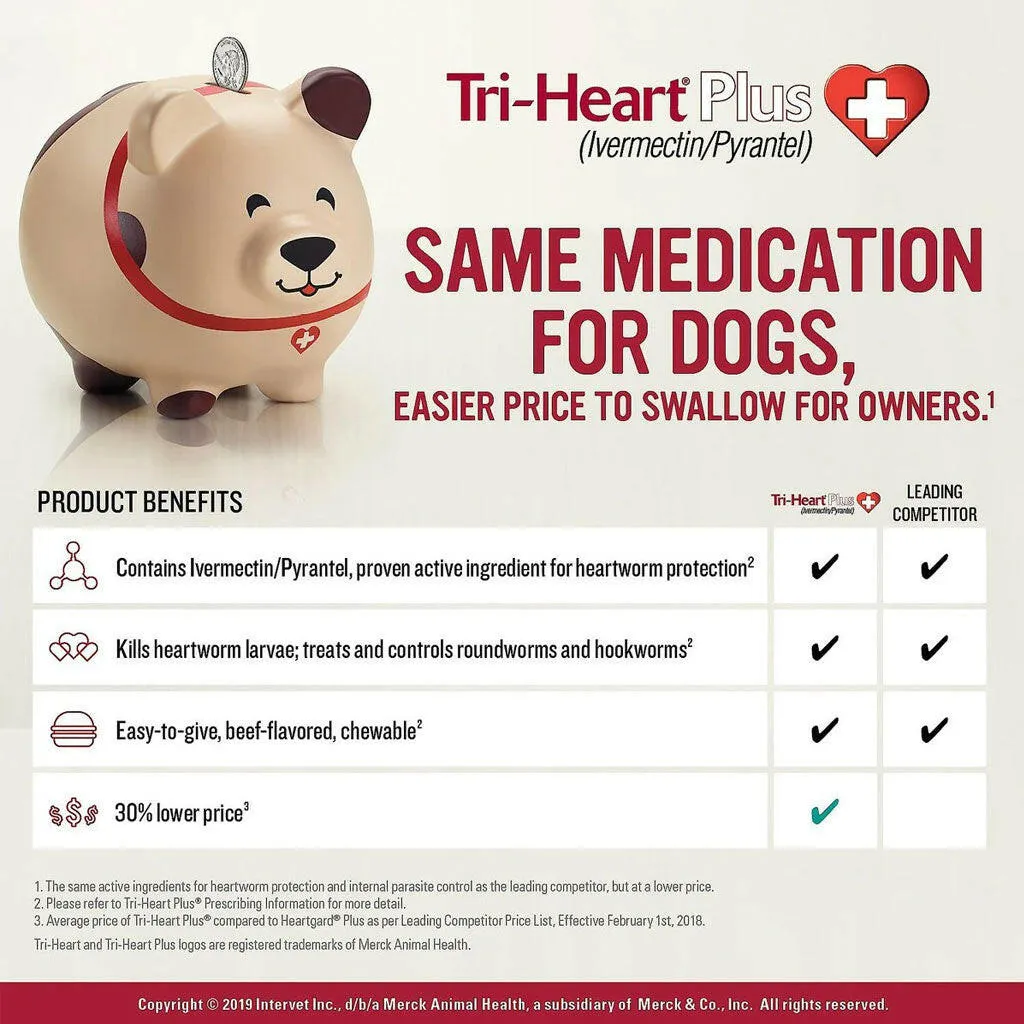 Tri-Heart Plus for Dogs 26-50lbs