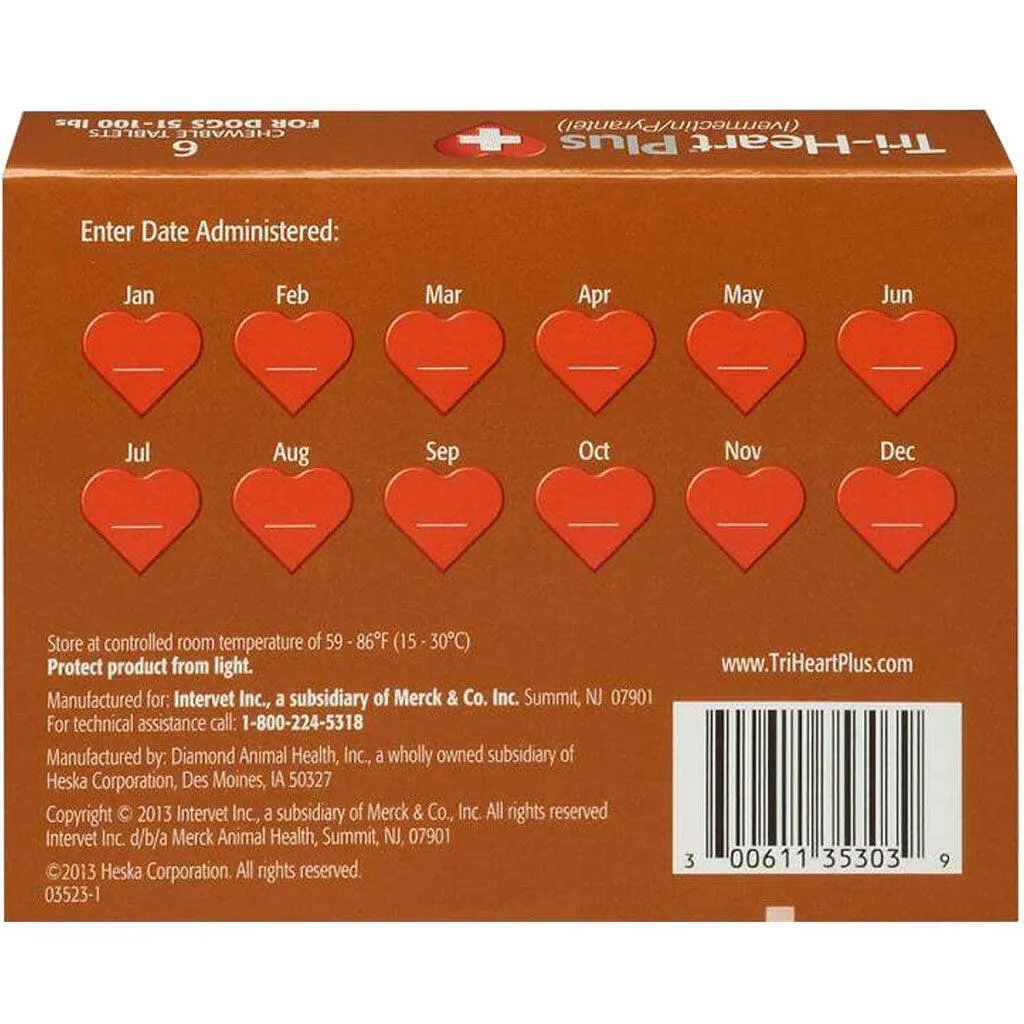 Tri-Heart Plus for Dogs 51-100 lbs