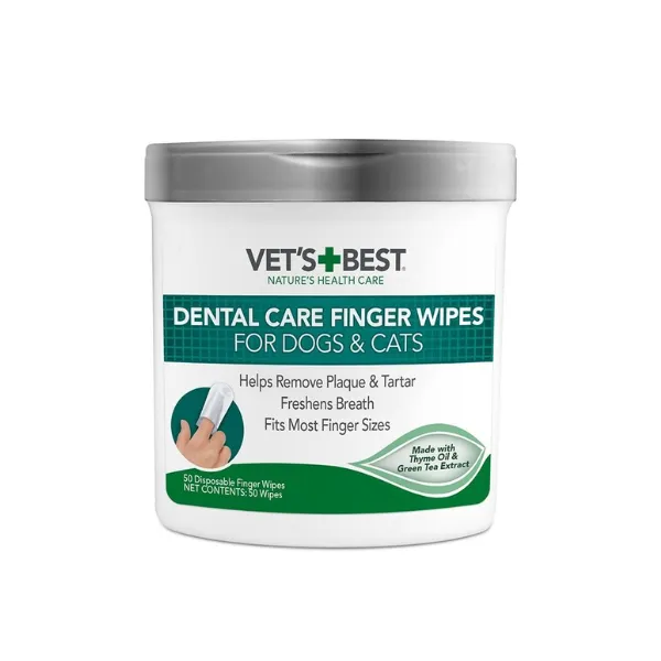 Vet's Best Dental Finger Pads for Dogs & Cats